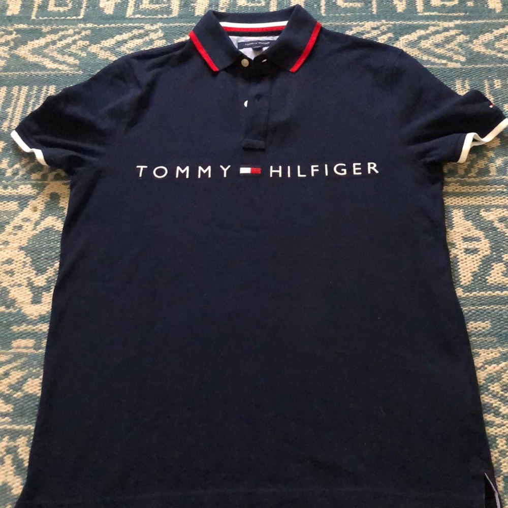 Tommy Hilfiger navy polo shirt, never worn - Picture 1 of 2